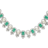 SHAHI GEMSTONE KRISHI ZIRCON NECKLACE SET