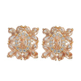 Ruhani Square Pan Earring Studs