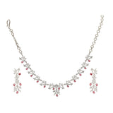 SHAHI GEMSTONE ROSHNI ZIRCON NECKLACE SET