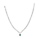 SHAHI GEMSTONE ZIRCON NECKLACE SET