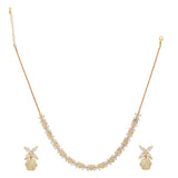 SHAHI GEMSTONE ZIRCON NECKLACE SET