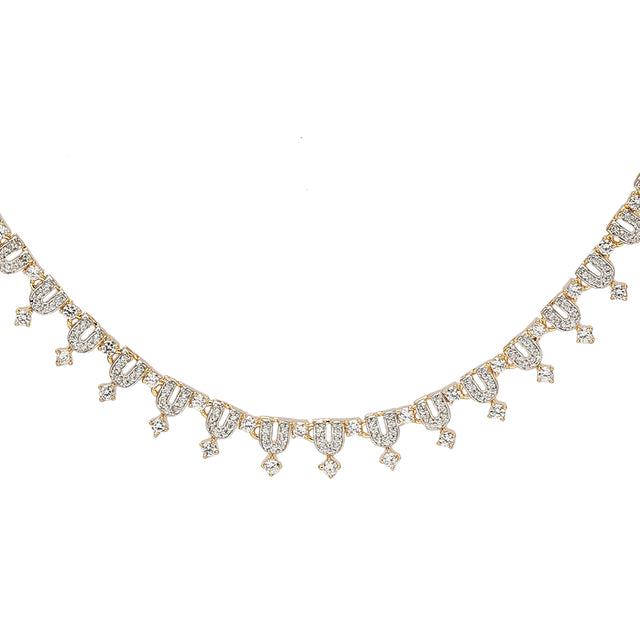 SHAHI GEMSTONE ZIRCON NECKLACE SET