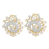 Ruhani Drop Gold Plated Stud Earring