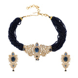 SHAHI GEMSTONE PARI ZIRCON NECKLACE SET