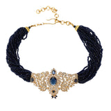 SHAHI GEMSTONE PARI ZIRCON NECKLACE SET