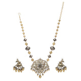 GANGA JAMUNA TIKON KUNDAN PENDANT SET
