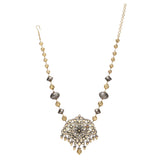 GANGA JAMUNA TIKON KUNDAN PENDANT SET