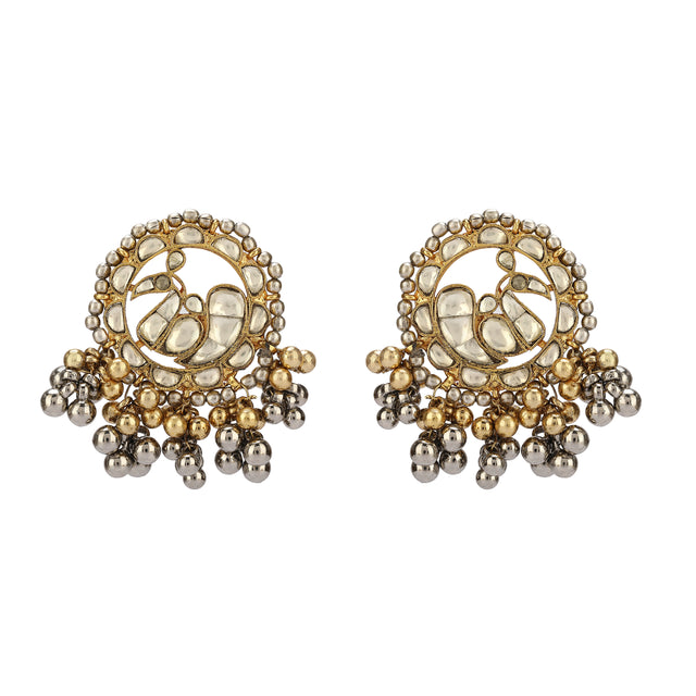 GANGA JAMUNA KUNDAN NECKLACE SET