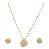 SHAHI GEMSTONE ZICON NECKLACE SET