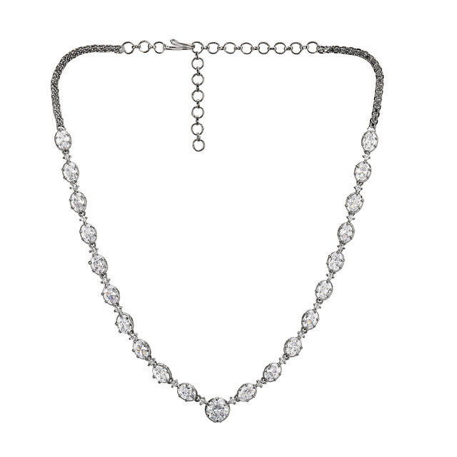 Chandani Zircon Ovel Zircon Necklace Set