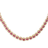 SHAHI GEMSTONE NILAY ZIRCON NECKLACE SET