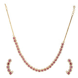 SHAHI GEMSTONE NILAY ZIRCON NECKLACE SET