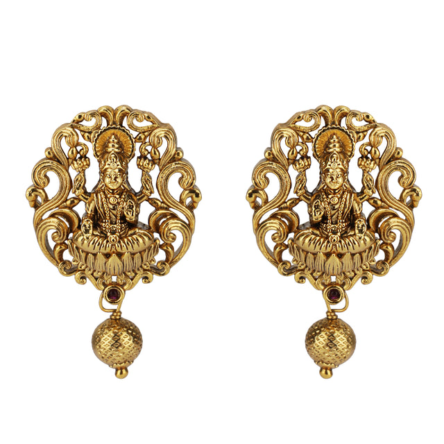 KONARK CLASSIC LAKSHMI  TEMPLE NECKLACE SET
