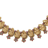KONARK CLASSIC MAYUR TEMPLE JEWELLERY SET