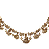 KONARK CLASSIC TEMPLE  GOLD PLATED NECKLACE SET