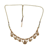 KONARK CLASSIC TEMPLE  GOLD PLATED NECKLACE SET