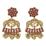 KONARK CLASSIC ELEPHANT  TEMPLE JEWELLERY SET