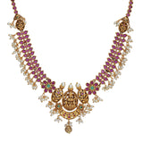 KONARK CLASSICE TEMPLE FLOWER JEWELLERY SET