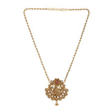 KONARK CLASSIC TEMPLE  GOLD PLATED PENDANT SET