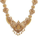 KONARK CLASSIC GOLD PLATED  TEMPLE NECKLACE SET