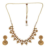 KONARK CLASSIC TEMPLE  GOLD NECKLACE SET