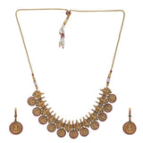 KONARK CLASSIC TEMPLE  COIN NECKLACE SET