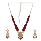 KONARK CLASSIC TEMPLE  GOLD NECKLACE SET