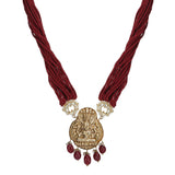 KONARK CLASSIC TEMPLE  GOLD NECKLACE SET