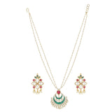 SANKRANTI PINK CHAND KUNDAN SET