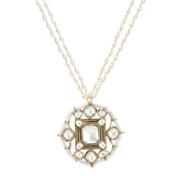 SANKRANTI KUNDAN SQUARE PENDANT  SET