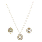 SANKRANTI KUNDAN SQUARE PENDANT  SET