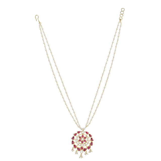 SANKRANTI PINK KUNDAN SET
