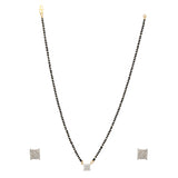 SQUARE ZIRCON MANGALSUTRA SET