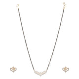 PAAN SHAPE ZIRCON MANGALSUTRA SET
