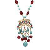 Nayaab Tiya Kundan Pendant Necklace