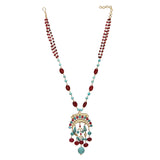 Nayaab Tiya Kundan Pendant Necklace