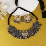 GANGA JAMUNA KUNDAN NECKLACE SET