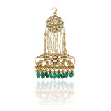 Gold Plated Kundan Pearl Jhoomar