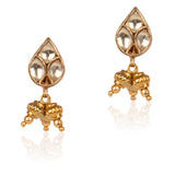 GOLD PLATED CHAITRA GOLDEN KUNDAN NECKLACE SET