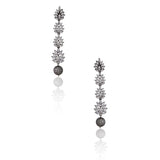 VICTORIAN ZIRCON LEAF EARRING