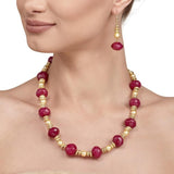 GOLDEN PEARL RUBY SET