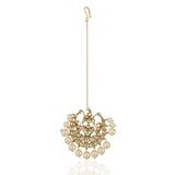 Gold Plated Kundan Chand Tika