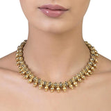 BLACK ONYX GOLDEN DROP NECKLACE