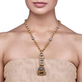 KUNDAN SILVER JHUMKI PENDANT