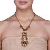 KUNDAN LONG RUBY NECKLACE