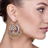 KUNDAN RUBY GHUNGROO EARRING