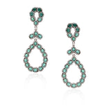 GREEN ONYX TEAR DROP EARRINGS