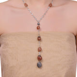 SMOKEY LARIAT NECKLACE