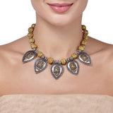 TEMPLE LEAF RUDRAKSHA NECKLACE