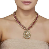 Kundan Peridot Pendant